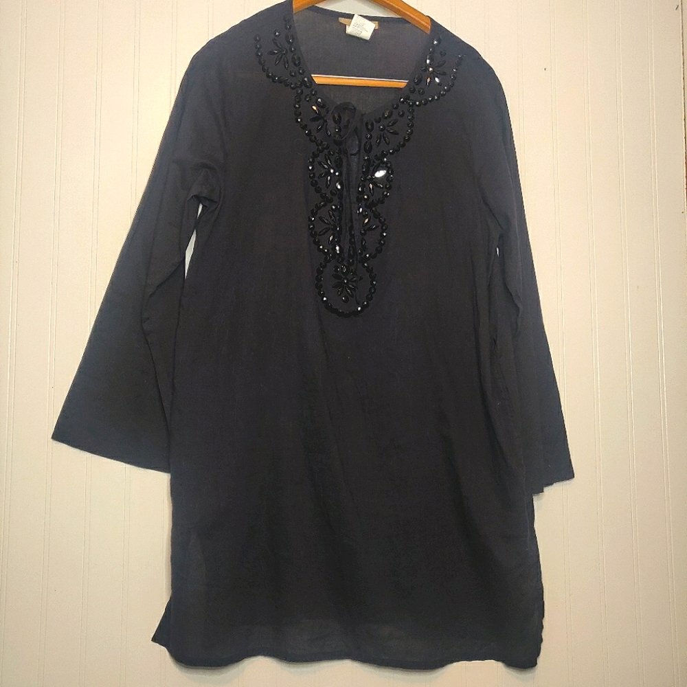 Gorgeous Beach House Woman Tunic Swim Cover-up